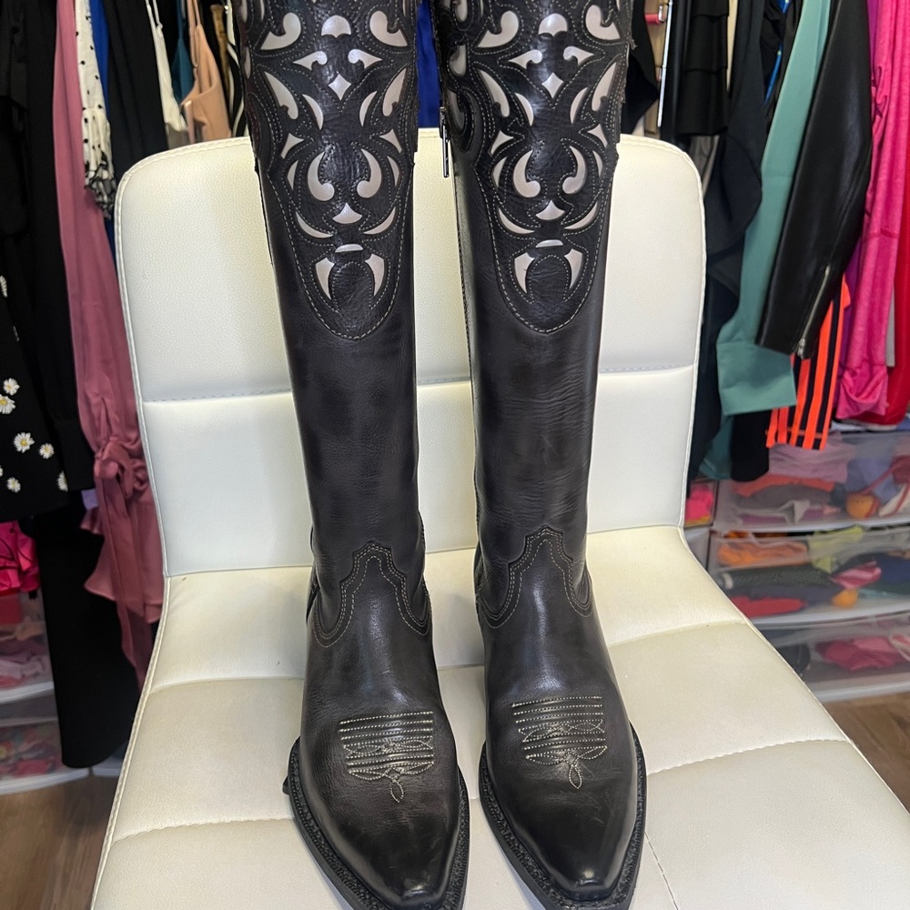 Women's Black Western Boots